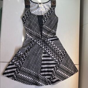 Studs and mesh punk tank dress with full skirt